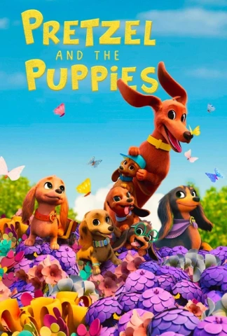 Bretzel et les bébés chiens